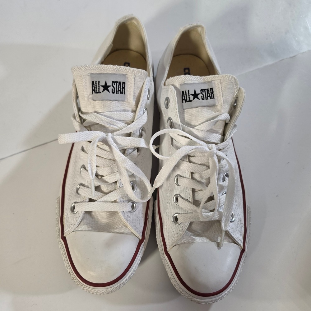 Converse Chuck Taylor All Star Ox Optic White Low Top Sneakers M7652 Mens 9.5